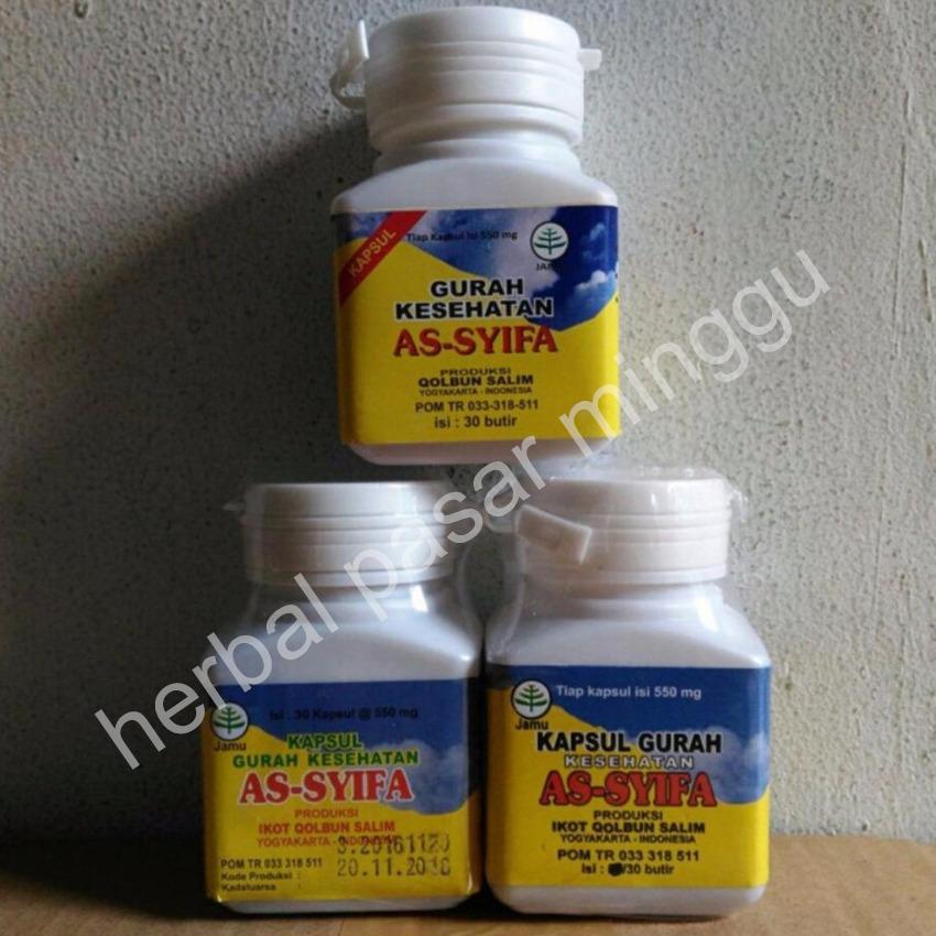 Asy Syifa Kapsul Gurah Herbal Sesak nafas_3 botol (isi 30 kapsul) 