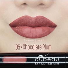 Aubeau Ex-P Matt Lip Paint (05 Chocolate Plum) - Warna Pigmented Lipstick Matte