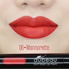 Aubeau Ex-P Matt Lip Paint (06 Mannorette) - Warna Pigmented Lipstick Matte
