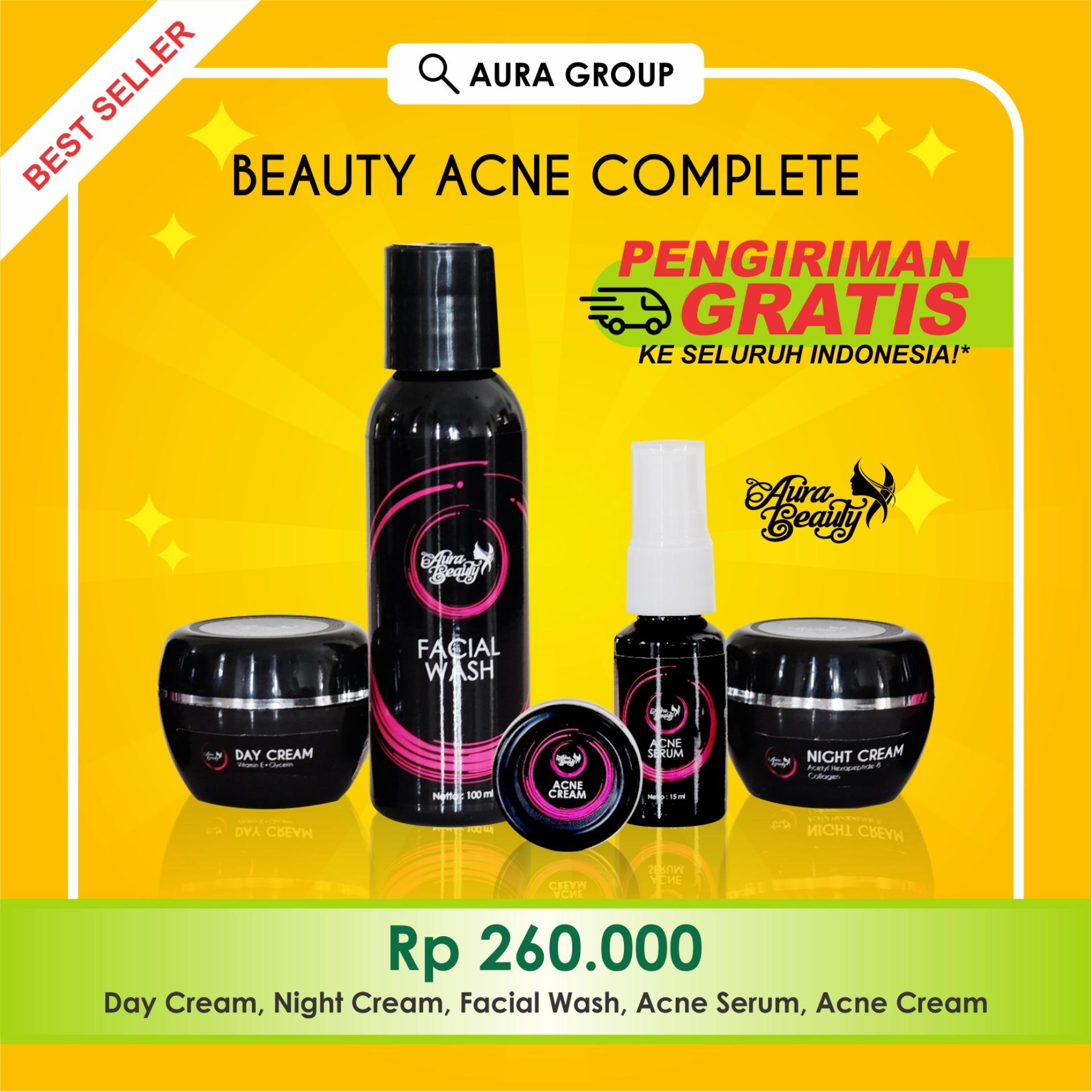 AURA BEAUTY Cream Jerawat dan Cream Pemutih 5 in 1 ORIGINAL BPOM 100%