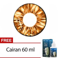 Baby Color Softlens Candy Rainbow Brown + Gratis Lenscase + Cairan 60ml - Minus 0.5