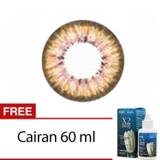Baby Color Softlens Puffy 3 Tones Brown + Gratis Lenscase + Cairan 60ml - Minus 1.25