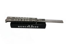 Benchmade Balisong Butterfly Comb / Sisir Lipat Stainless - Silver Edition