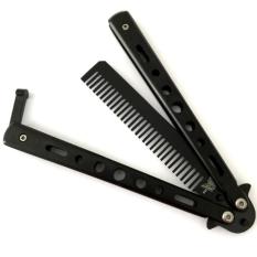 Benchmade Balisong Butterfly Comb / Sisir Lipat Stainless Steel - Hitam