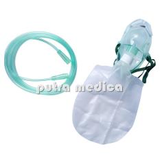 Putra Medica Besmed Non Rebreathing Oxygen Mask - Dewasa / Masker Oksigen Reservoir / Masker Oksigen dengan Kantong
