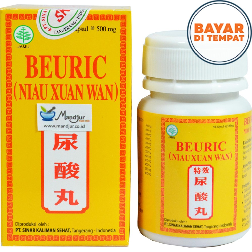 Beuric (Niau Xuan Wan) Botol Isi 50 - Untuk Asam Urat Dan Kolesterol