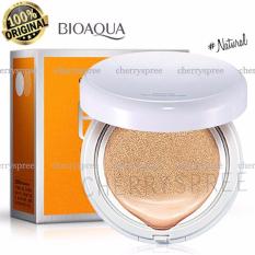 Bioaqua BB Cream Air Cushion Bedak Wajah with SPF50++ Krim BB Cushion Dengan Tabir Surya Menyejukan Kulit - Natural Tone
