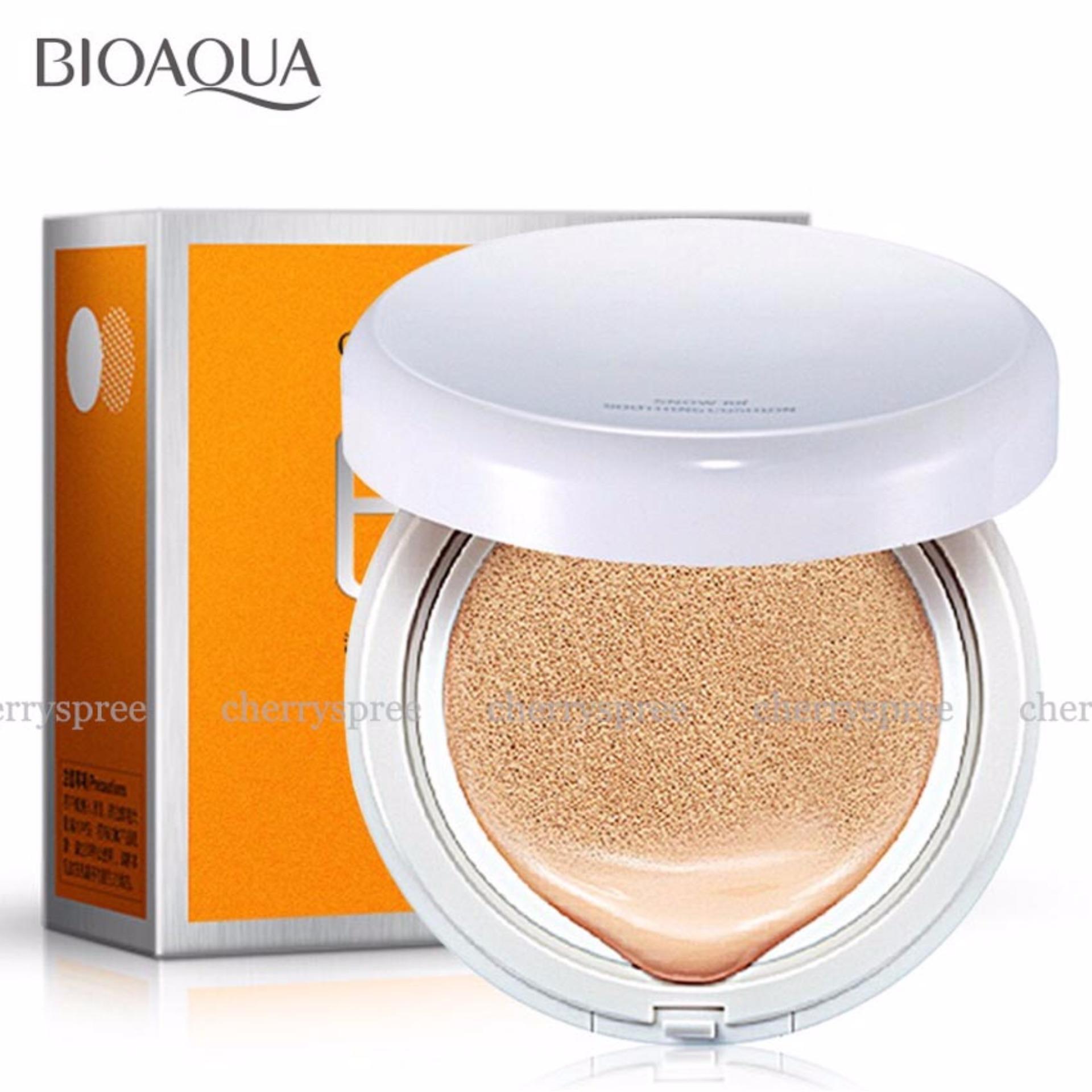 Bioaqua BB Cream Air Cushion Bedak Wajah with SPF50++ Krim BB Cushion Dengan Tabir Surya Menyejukan Kulit - Natural Tone