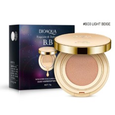 Bioaqua Exquisite and Delicate BB Cream Air Cushion Pack Gold Case SPF 50++ Foundation Make Up-Beige/Light Skin