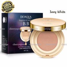 Bioaqua Exquisite and Delicate BB Cream Air Cushion Pack Gold Case SPF 50++ Foundation Make Up Wajah Bersih - Ivory White 15gr