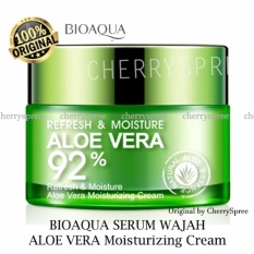 BioAqua Original Aloe Vera 92% Serum Wajah Essence Soothing Gel Serum Krim Wajah Original 100% - 50gr