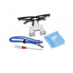 Hitam 3.5X320mm Dentist Dental Bedah Medis Teropong Loupes Kaca Optik Loupe (...)