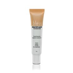Bless Healthy Glow Foundation Natural 35 Gr - Foundation, Vitamin E, Melembabkan Kulit, Menyamarkan Noda, Menyamarkan Kerutan Di Wajah