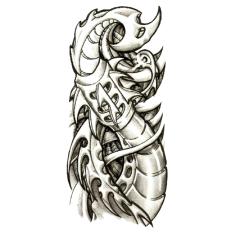 Body Art Horrible Snake Section Organ Design Temporary Tato Sticker