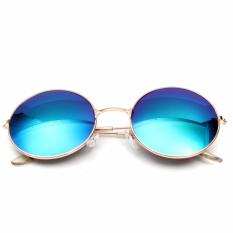 Bos Online Kacamata Besar Round Glasses Dress Up Spectacles (Blue)
