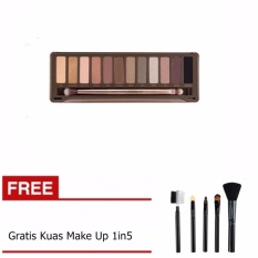 Bos Online N2 Pallete Eyeshadow Gratis Kuas Make up 5in1 1 Set