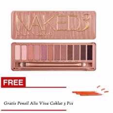 Bos Online N3 Pallete Eyeshadow Gratis Pensil Alis Viva 3Pcs Warna Coklat