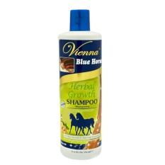 BPOM Vienna Shampoo Blue Horse Herbal Growth / Shampo Kuda / Pemanjang Rambut Kukui Nut Seed Oil - 350ml