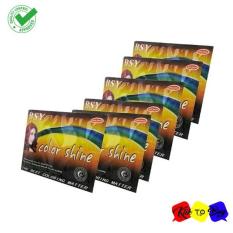 BSY Color Shine Penghitam Rambut Alami Dark Brown Herbal Alami 1 Box 12 Sachet Original Asli Black Hair Anti Ketombe Dandruff Rontok Tidak Beruban Menutrisi Kulit Kepala Sehat Berkilau - DarkBrown
