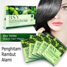 BSY Noni Black Hair Magic Shampo isi 20pc