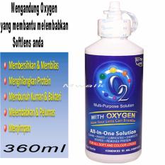 O2 All in One With Oxygen 360ml - Cairan Pembersih Softlens