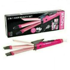 Catok Rambut 2 in 1 Merk Nova
