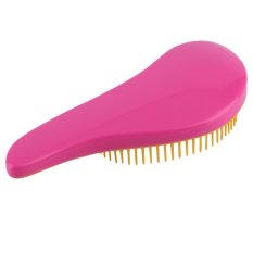 CHEER Magic Handle Tangle Detangling Comb Shower Hair Brush Salon Styling Tamer Tool Rose red - intl