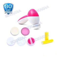 Cnaier Pemijat Wajah Pembersih Wajah 5 in 1 plus Battery Bundle - Pink