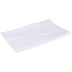 Cotton Stripe Salon Kecantikan Lembar Perawatan SPA Bed Cover dengan Menghadapi Lubang Napas (Putih, 80*190) -Intl