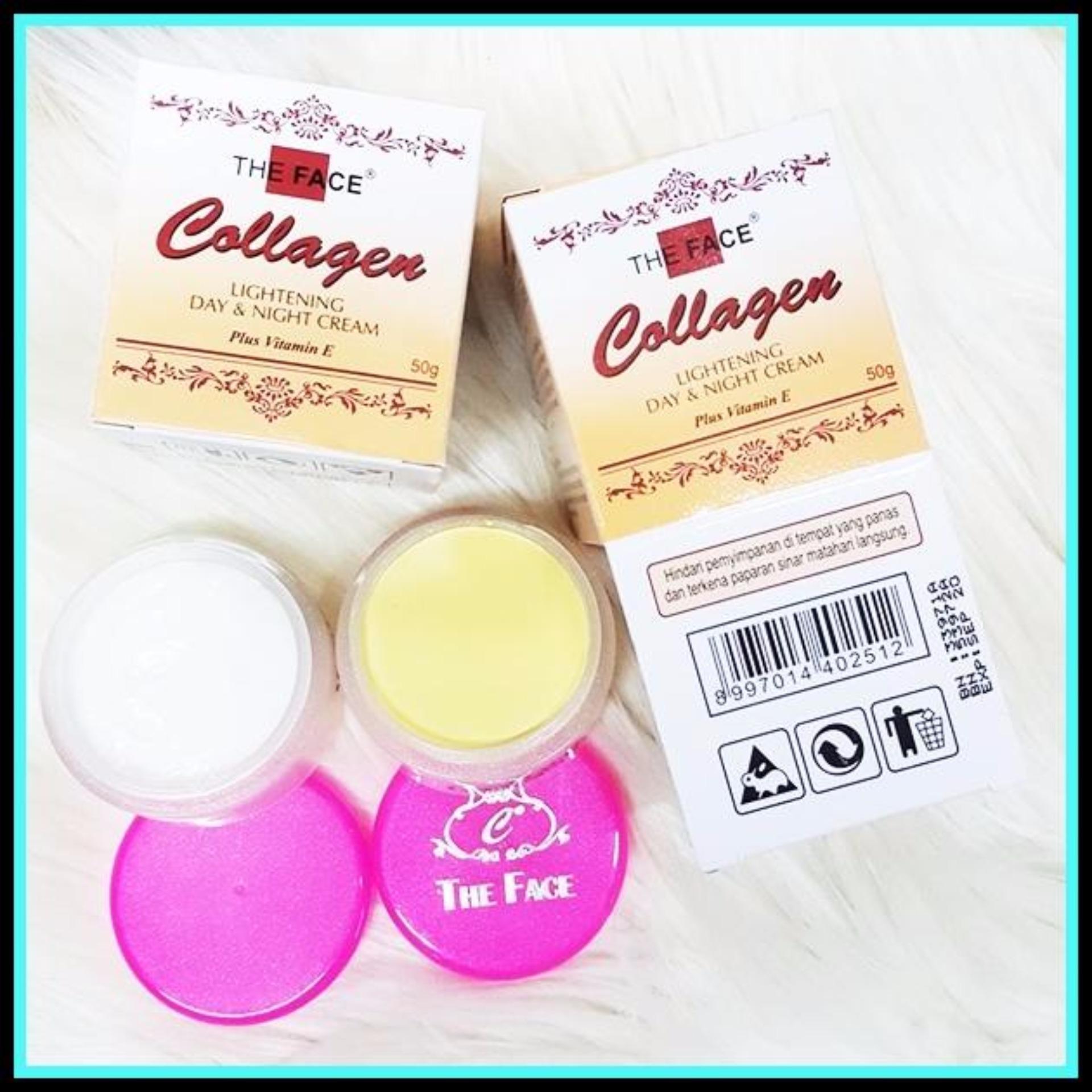 Cream Collagen 2in1 Day Cream + Night Cream Original By The Face Sudah BPOM