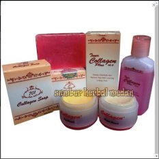 Cream Collagen Paket Cream Siang .Cream Malam. Sabun Plus Toner Vit E