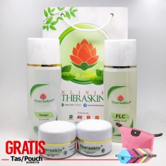 Cream Theraskin Paket Whitening / Pemutih Theraskin Untuk Kulit Kering / Theraskin Whitening Kulit Kering B004 + Gratis Pouch