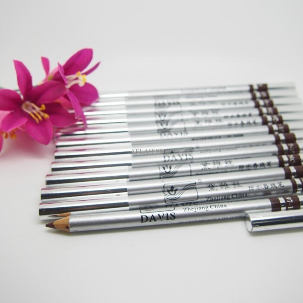 Davis Waterproof Eyebrow Eyeliner Lipliner - David Pensil Alis Silver - Brown