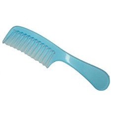 DJ Fine & Amp; Gigi Kasar dengan Menangani Sisir Rambut, Sisir untuk Pria, Sisir untuk Wanita & Amp; Sisir untuk Kids Fine & Amp; Coarse Teeth dengan Handle-Biru-Intl