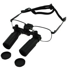 DL-060 Gain Express 6.0x Magnification Dental Loupes, Prismatic Keplerian Style Titanium Frame, Dental Surgical Medical Binocular 45mm Field of View + 25mm Depth of Field + 420mm Working Distance, Flip-Up Flexible Optical Glass Loupe Dentistry - Intl