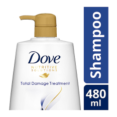 Dove Total Damage Treatment Shampoo 480 Ml
