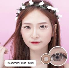 Dreamcolor1 Pear Brown Softlens - Minus 3.50 + Gratis Lenscase