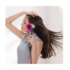 Dyson Pengering Rambut Supersonic HD01 WSN Dyson Supersonic/White Silver/Pink Diproduksi Di Korea-Intl