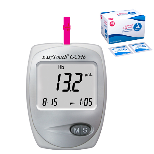 Easy Touch Cek Hemoglobin GHcb 3 in 1 with Alcohol Pads