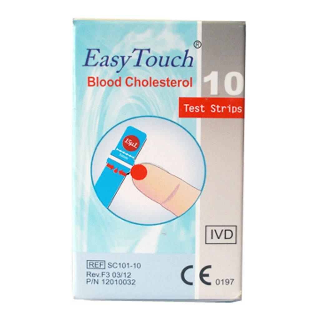 Easy Touch Cholestrol Test Strip Isi 10 Strip