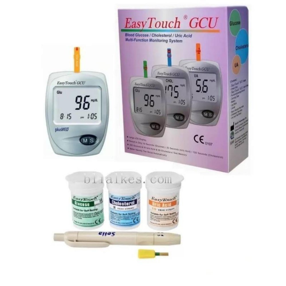 EASYTOUCH ALAT CEK GULA DARAH KOLESTEROL DAN ASAM URAT