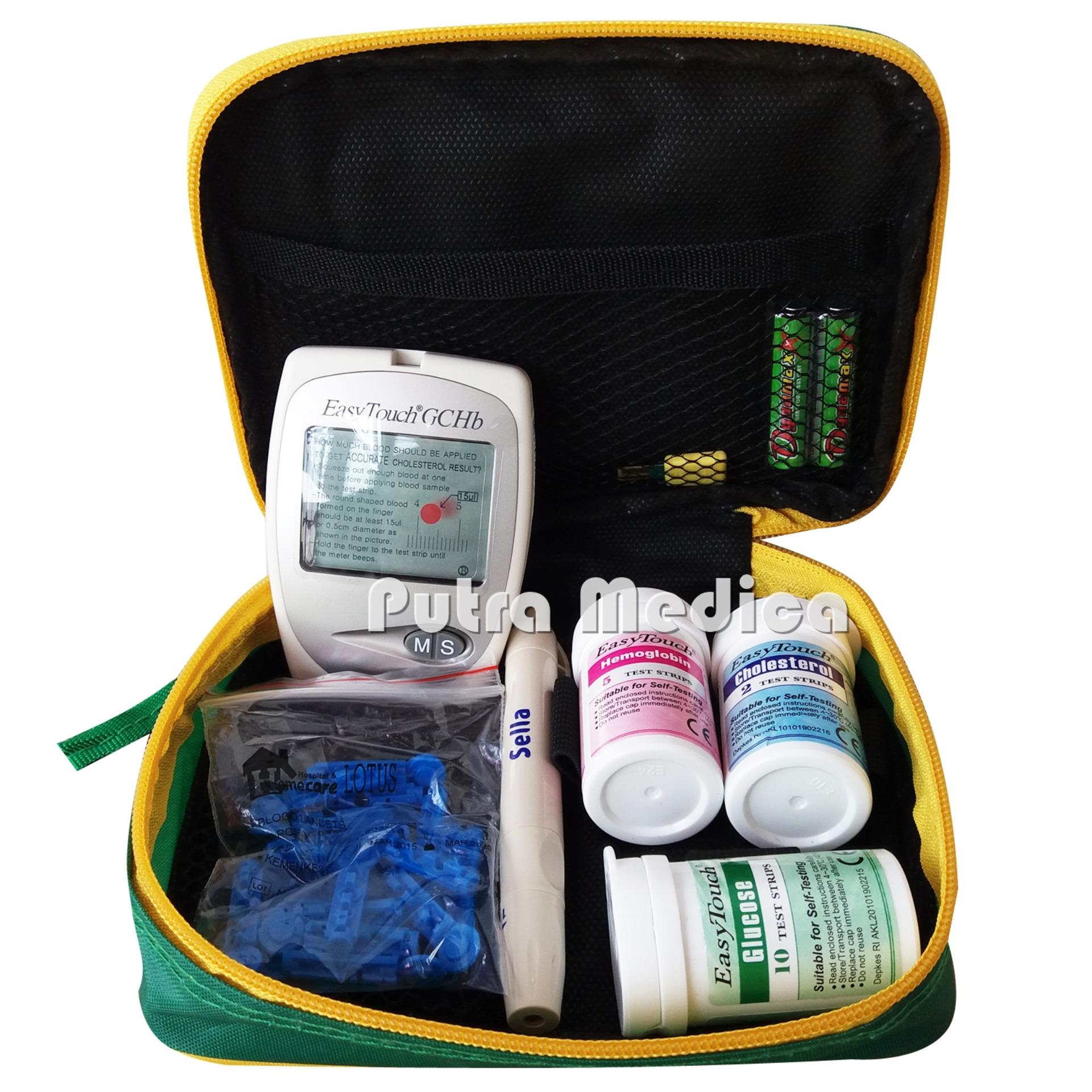 EasyTouch GCHb 3in1 Alat Cek Gula Darah, Kolesterol & Hemoglobin