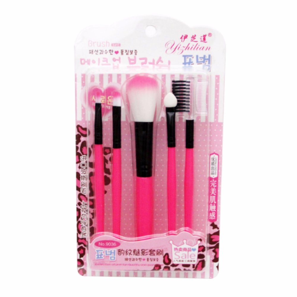 EELIC KMU-9035 PINK Kuas Make up 1 Set 5 Pcs EELIC KMU-9035 PINK Kuas Make up 1 Set 5 Pcs