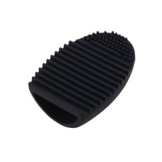 Pembersih Telur Sarung Tangan Cuci Brush Scrubber Board Cosmetic Brush Egg (Hitam)-Intl