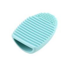 Pembersih Telur Sarung Tangan Cuci Brush Scrubber Board Cosmetic Brush Egg (hijau Muda)-Intl