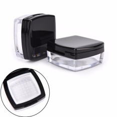 Kosong Loose Bubuk Jar dengan Grid Sifter dan Engah Bedak Kosmetik Kemasan Wadah-Internasional