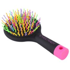 Emyli Sisir Rambut Eyecandy Rainbow Volume Brush - Hitam