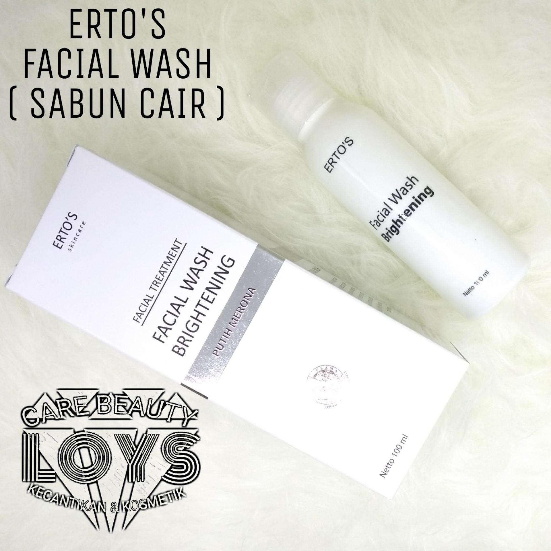 Ertos facial wash brightening ( Sabun ) Original BPOM - 100ml / Erto's Asli