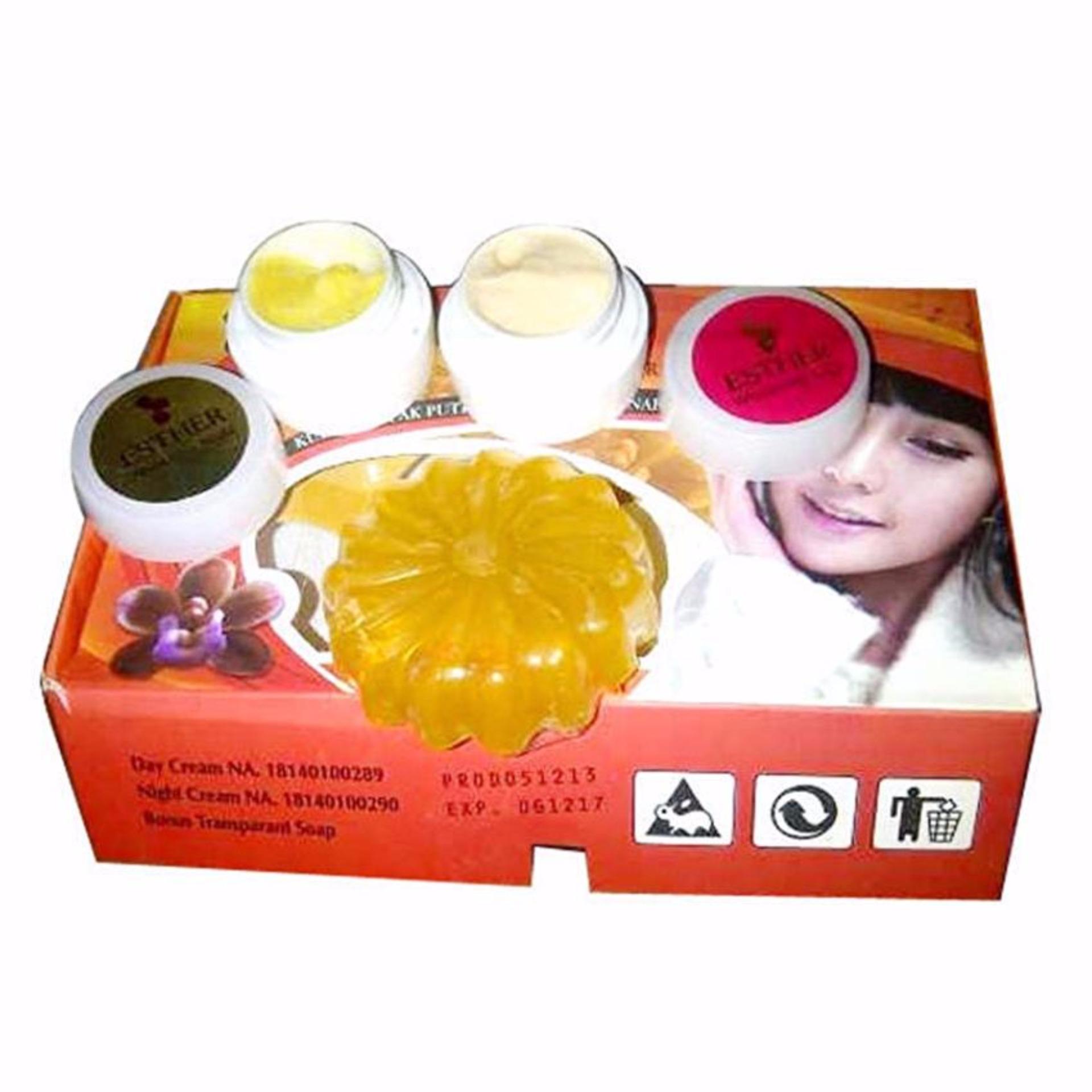 PENAWARAN Esther Cream Paket Pemutih Wajah BPOM Penghilang Bekas Esther Cream Paket Pemutih Wajah BPOM