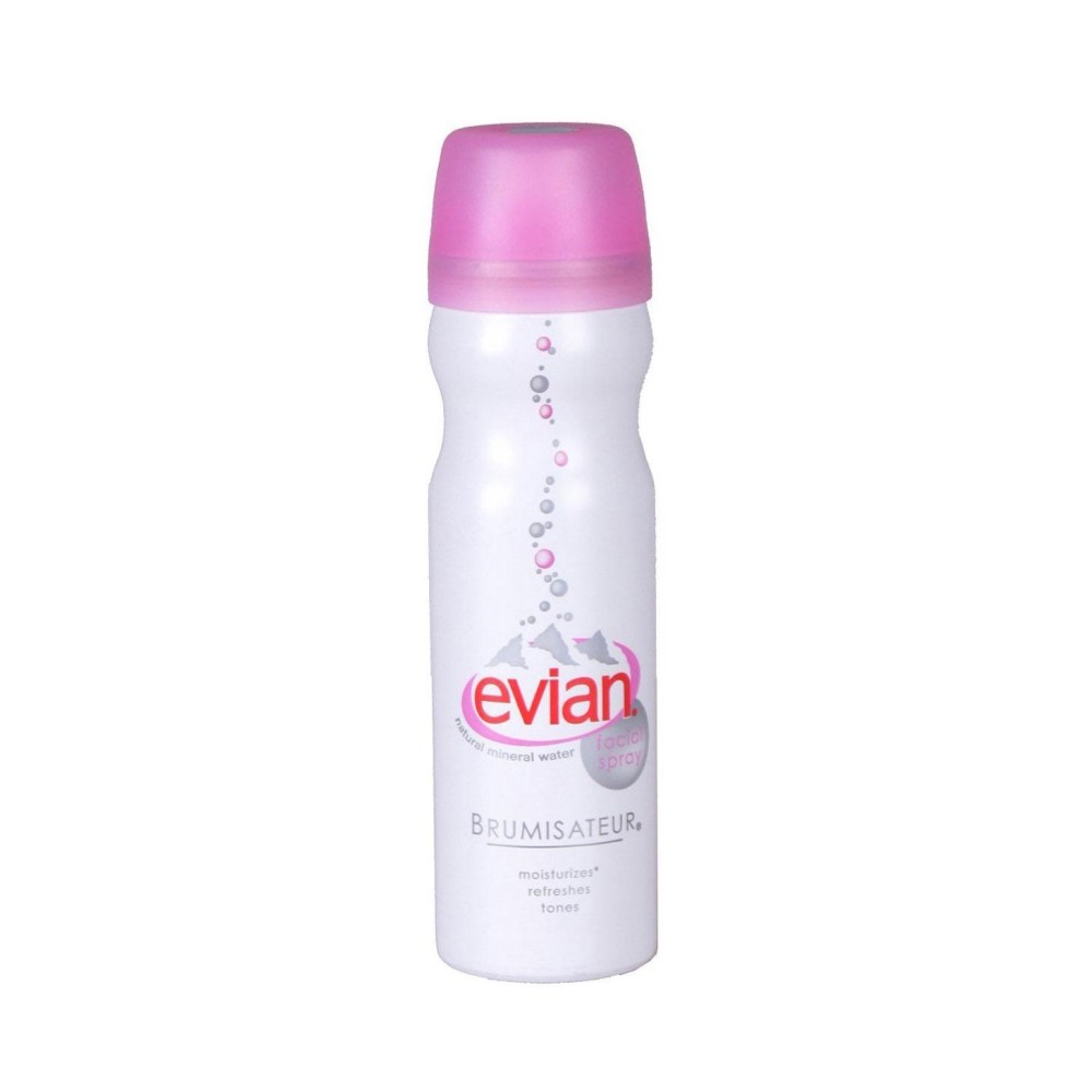 Evian Facial Spray Travel Size BPOM Penyegar Pelembab Kulit Wajah - 50ml